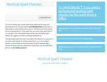 Tablet Screenshot of medical-spell-checker.com